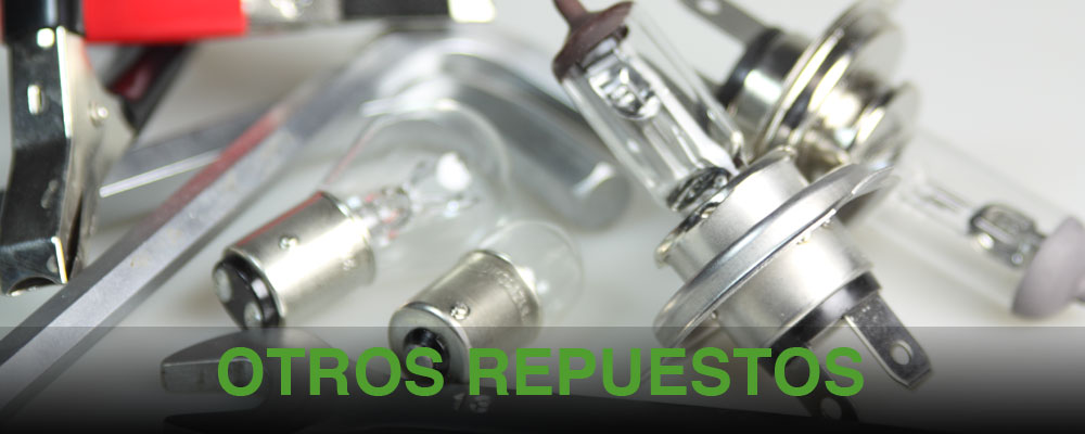 cabecero con la foto diferentes repuestos